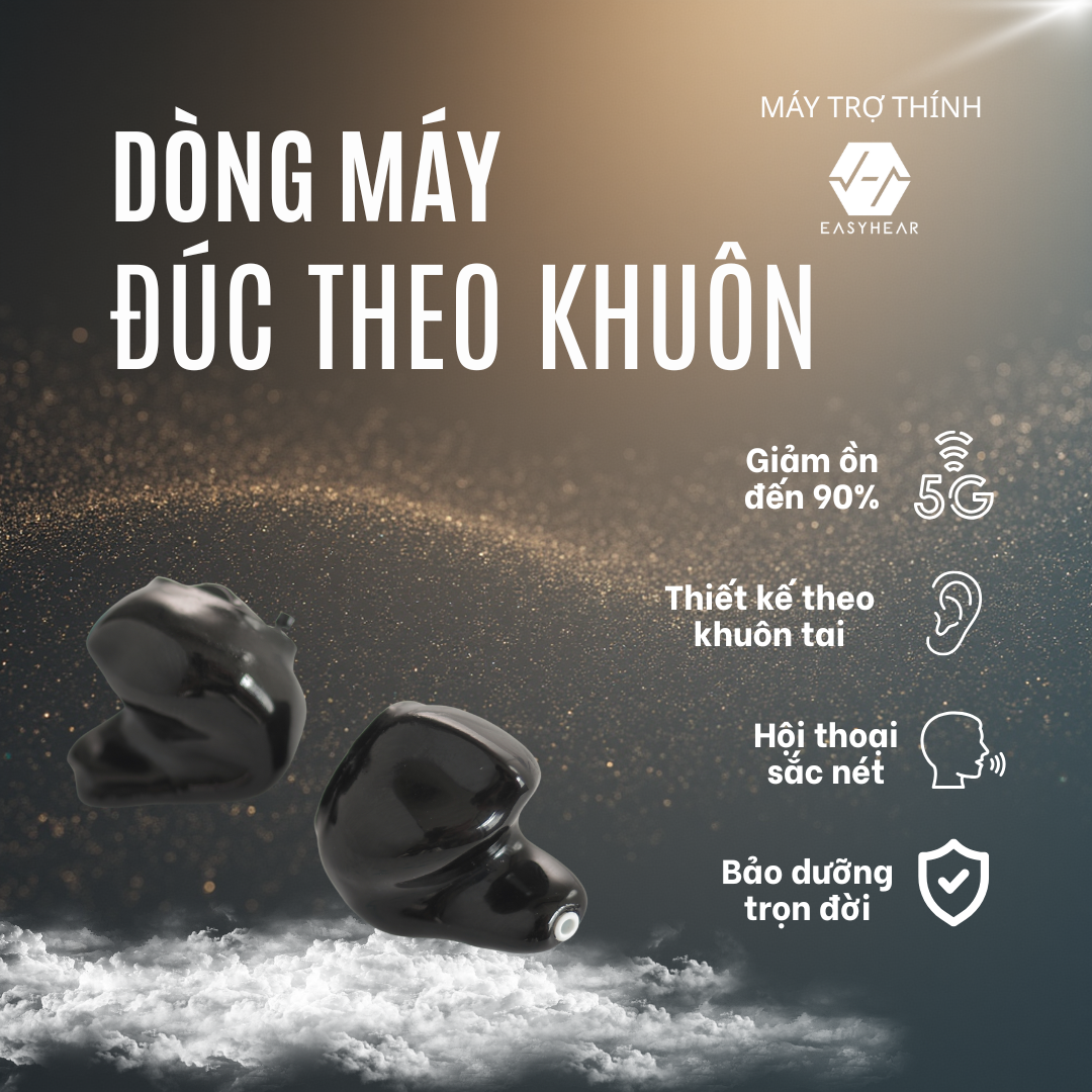 Máy Trợ Thính Trong Tai làm theo khuông